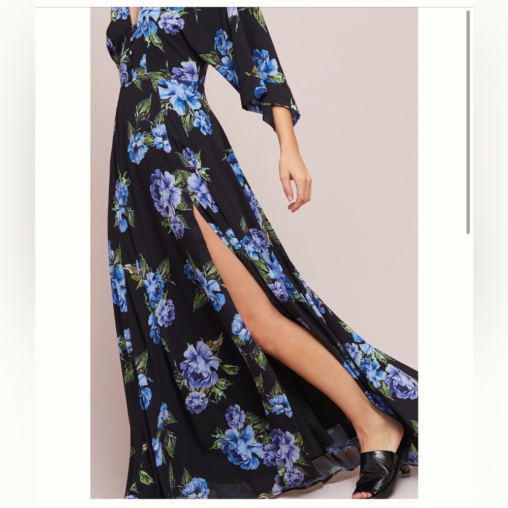 Yumi Kim Kimono Maxi Dress NWT floral